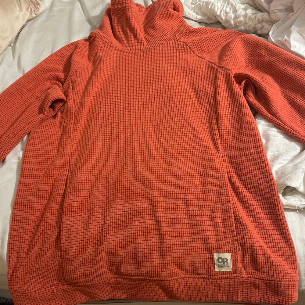 Outdoor Research cowl neck pullover orange size Large
